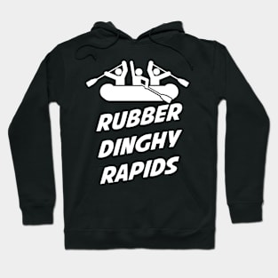 RUBBER DINGHY RAPIDS MENS FUNNY COMEDY FOUR LIONS RAFT BOAT KAYAK GIFT kayak Hoodie